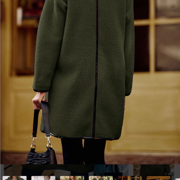 Teddy jacket with zipper M — new with tags - Picture 5 of 9